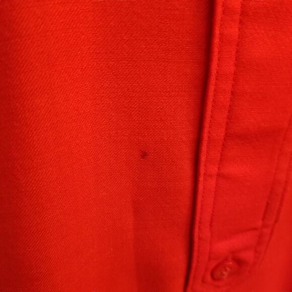 Vintage Escada Red Long Sleeve Wool 1/2 Button Down Top Size 6 - Picture 13 of 16